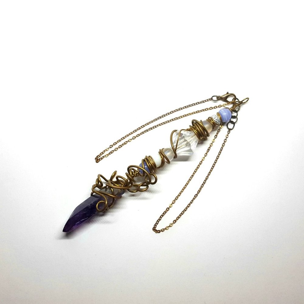 Amethyst Blue Lace Crystal Wand